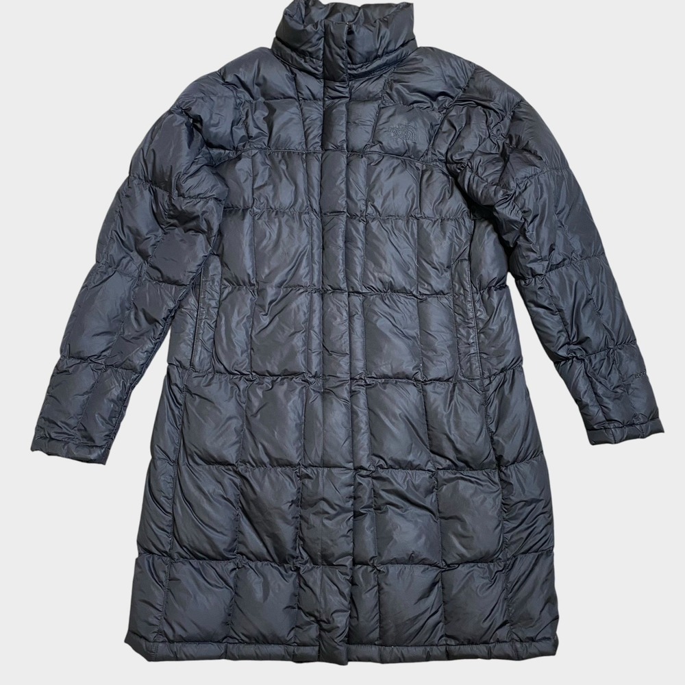 The North Face Puffer Coat Women Size L Black Quilted Down
